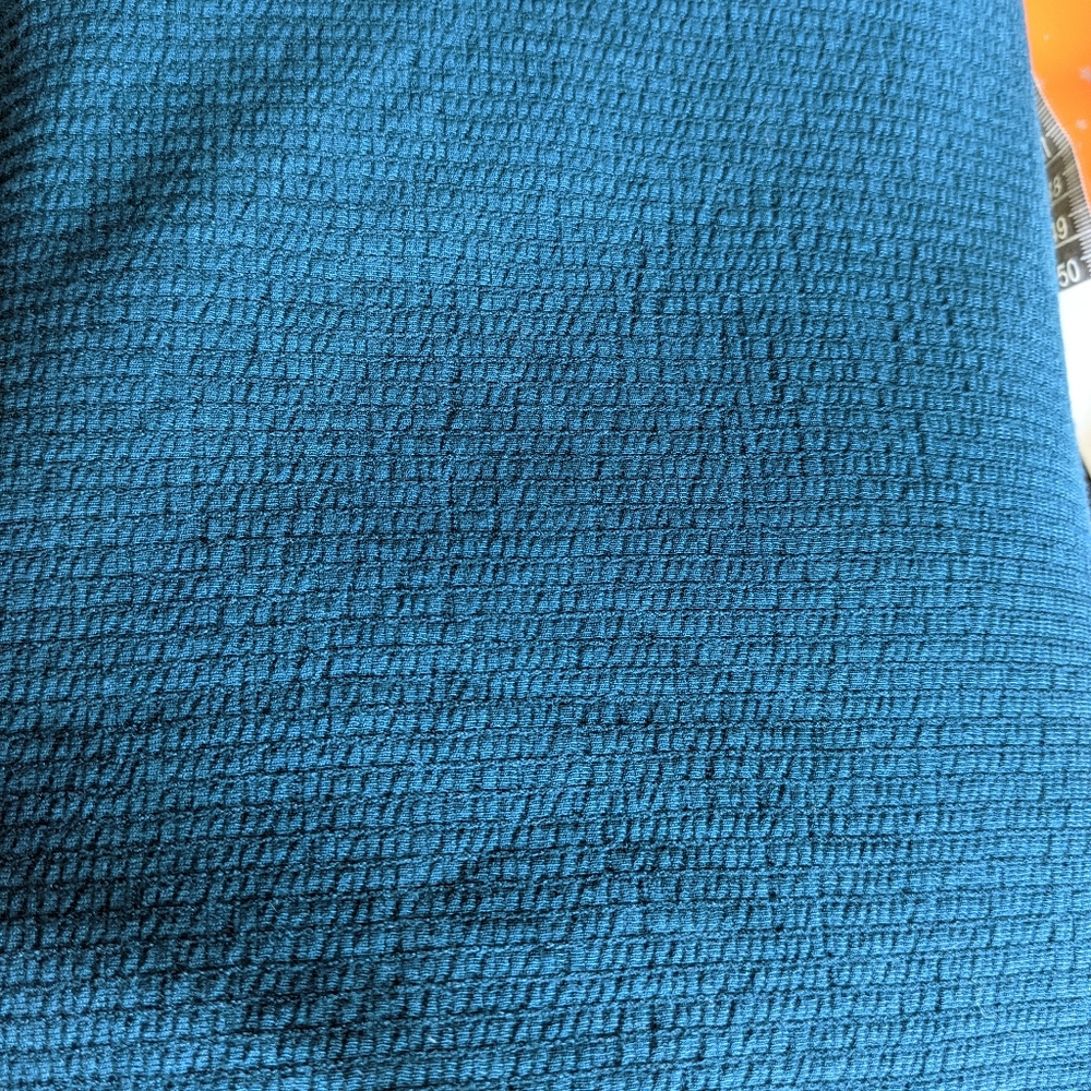 Plus Size Rib Knit Teal Maxi Dress - Picture 7 of 7